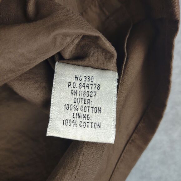 BODEN Women's 6 Embroidered Blue Flower Brown Cotton Knee Length Skirt w Pockets - Picture 6 of 6